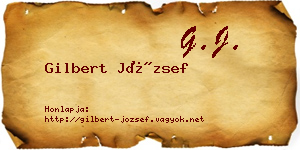 Gilbert József névjegykártya